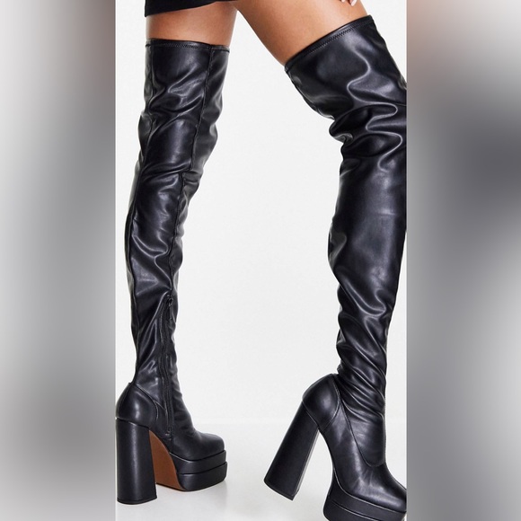 ASOS Over the knee high-heel boots - Picture 2 of 3